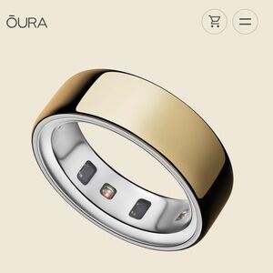 Siz7 Oura Gold Health Ring. Size 7 New With Tag Comes In Original Box.